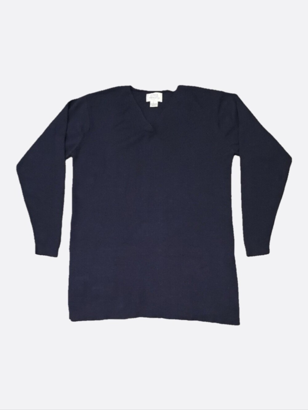 Field Manor Vintage Merino Wool Sweater in Deep Navy